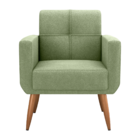 Poltrona Decorativa Juan Boucle Oliva