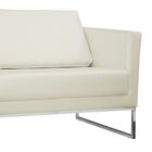 Poltrona Decorativa Julia 106cm Pu Sintético Bege Claro G15 -