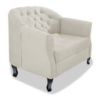 Poltrona Decorativa Julia A02 Suede - Amarena Móveis - Bege