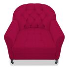 Poltrona Decorativa Julia A02 Suede - Amarena Móveis - Fúcsia