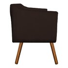 Poltrona Decorativa Julia Suede Marrom  - D'rossi