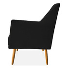 Poltrona Decorativa Julia Veludo Pés Palito Castanho - Pallaz