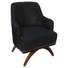 Poltrona Decorativa Karina Aki Decora Preto