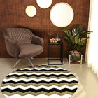 Poltrona Decorativa Kitana Pés Champagne Giratório Veludo Mar