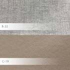 Poltrona Decorativa Kitana Pés Palito Pu Sintético/linho Bege