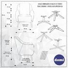 Poltrona Decorativa La Paloma Giromad Linho Labirinto