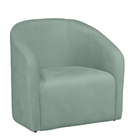 Poltrona Decorativa Lara Veludo Acqua - Montanaris Decor