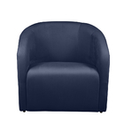 Poltrona Decorativa Lara Veludo Azul Marinho - Montanaris Dec