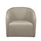 Poltrona Decorativa Lara Veludo Bege - Montanaris Decor