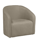 Poltrona Decorativa Lara Veludo Bege - Montanaris Decor