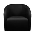 Poltrona Decorativa Lara Veludo Preto - Vallisa Decor