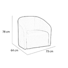 Poltrona Decorativa Lara Veludo Rosa - Montanaris Decor