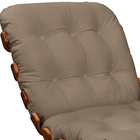 Poltrona Decorativa Laura 65cm Couro Avelã - Sallar Home