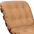 Poltrona Decorativa Laura 65cm Couro Bege - Sallar Home