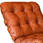 Poltrona Decorativa Laura 65cm Couro Caramelo - Sallar Home