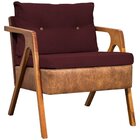 Poltrona Decorativa Laura Premium Para Sala De Estar Bordô