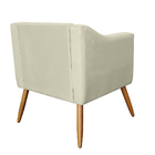 Poltrona Decorativa Lavinia Pés Palito Suede Bege - Ds Estofa