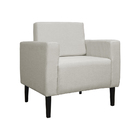 Poltrona Decorativa Leticia Slim Veludo Bege - Montanaris Dec