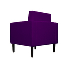 Poltrona Decorativa Leticia Slim Veludo Roxo - Montanaris Dec