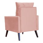 Poltrona Decorativa Ligia Luxo Veludo Cores - Ds Estofados