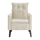 Poltrona Decorativa Ligia Luxo Veludo Cores - Ds Estofados -