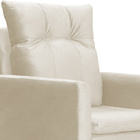 Poltrona Decorativa Ligia Luxo Veludo Cores - Ds Estofados -