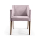 Poltrona Decorativa Lila - Domi Móveis - Rose