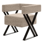 Poltrona Decorativa Linha Alta Aruba Estilo Industrial Pé De