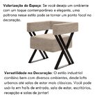 Poltrona Decorativa Linha Alta Frida Estilo Industrial  Linho