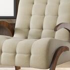 Poltrona Decorativa Linho Ameixa Flower Vieiro