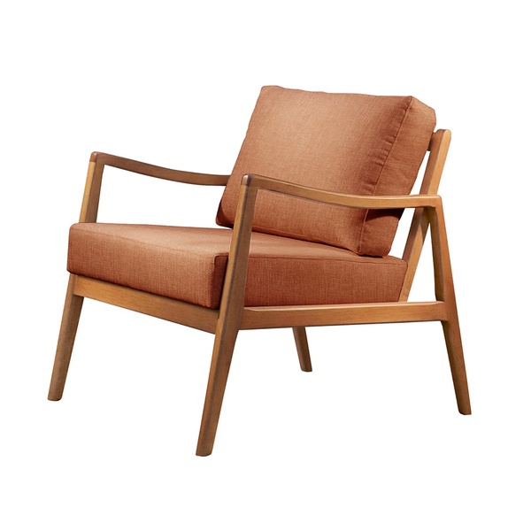 Poltrona Decorativa Linho Terracota Isis