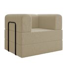 Poltrona Decorativa Lisboa Modular Sala Linho Para Sala Linho