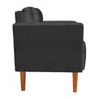 Poltrona Decorativa Lívia Acetinado Preto Pés Chanfrado D'ros