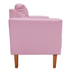 Poltrona Decorativa Lívia Corino Rosa Bebê Pés Chanfrado D'ro