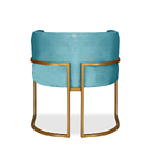 Poltrona Decorativa Livia Inspire House Cobre Suede Veludo Az