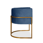 Poltrona Decorativa Livia Inspire House Cobre Suede Veludo Az