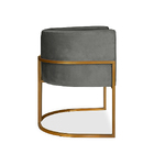 Poltrona Decorativa Livia Inspire House Cobre Suede Veludo Ci