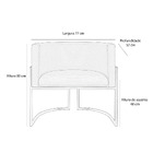 Poltrona Decorativa Livia Inspire House Cobre Suede Veludo Ve