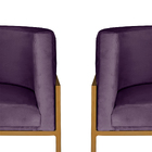 Poltrona Decorativa Livia Inspire House Cobre Suede Veludo Vi