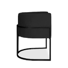 Poltrona Decorativa Livia Inspire House Preto Suede Veludo Pr