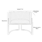 Poltrona Decorativa Livia Larhome Cobre Suede Veludo Rosê