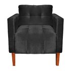 Poltrona Decorativa Lívia Para Sala E Recepção Suede Acetinad