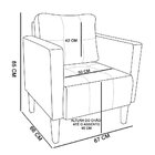 Poltrona Decorativa Lívia Para Sala E Recepção Suede Marrom R