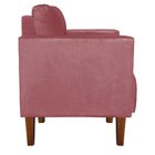Poltrona Decorativa Lívia Para Sala e Recepção Suede Rose - D