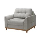 Poltrona Decorativa Living 1.2 Linho Cinza Claro Verona Luapa