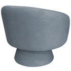 Poltrona Decorativa Liz Base Fixa Bouclé Azul Claro - Nexta C