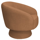 Poltrona Decorativa Liz Base Fixa Bouclé Terracota - Nexta Ca