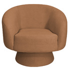 Poltrona Decorativa Liz Base Fixa Bouclé Terracota - Nexta Ca