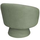 Poltrona Decorativa Liz Base Fixa Bouclé Verde Claro - Nexta