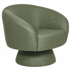 Poltrona Decorativa Liz Base Fixa Linho Verde Claro - Nexta C